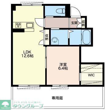 プレシャスコート(1LDK/1階)の間取り写真