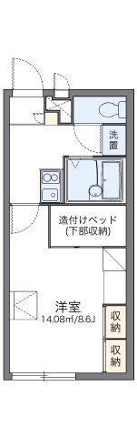 レオパレス宝(1K/2階)の間取り写真