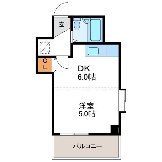 シティハイムN18(1DK/3階)の間取り写真