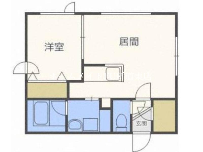 RILASSA N37(1LDK/3階)の間取り写真