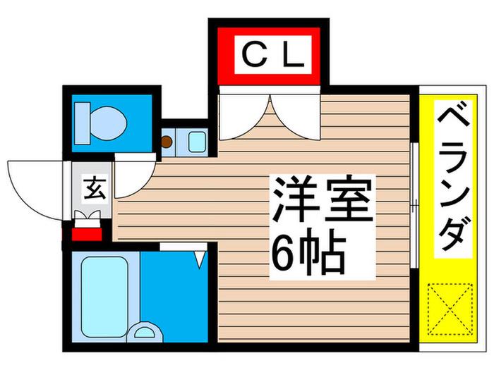 メゾンオーレ(ワンルーム/2階)の間取り写真