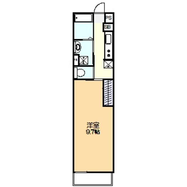 リブリ・GRANDIR(1K/2階)の間取り写真