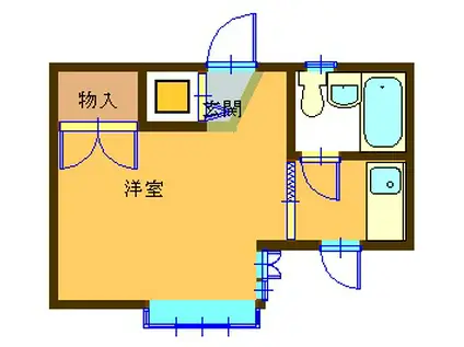 メゾン121(ワンルーム/2階)の間取り写真