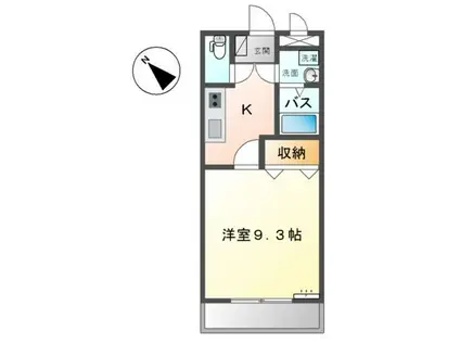 リバーサイド都(1K/2階)の間取り写真