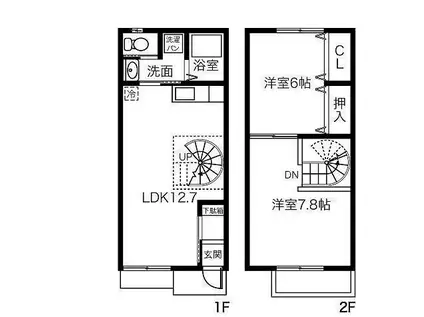 ZAOH VILLAGE(2LDK/1階)の間取り写真