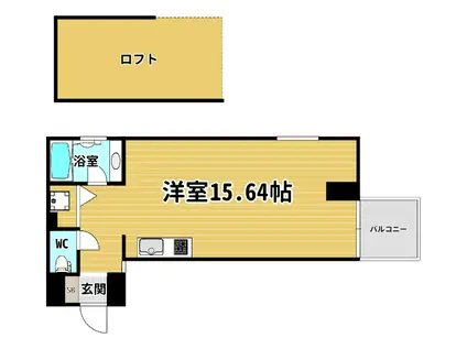 ZEQUE NANBA NISHI(ワンルーム/7階)の間取り写真