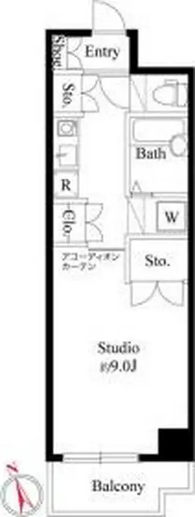 アンシャンテ21 9階階 間取り