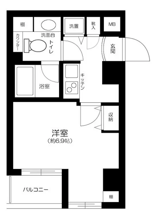 インシティ浜松町 3階階 間取り