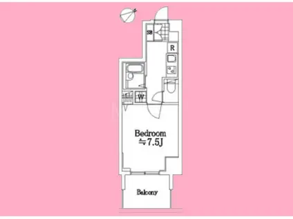 アーバイルトルム町田(1K/10階)の間取り写真