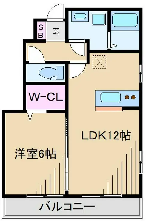 エスポワール 1階階 間取り