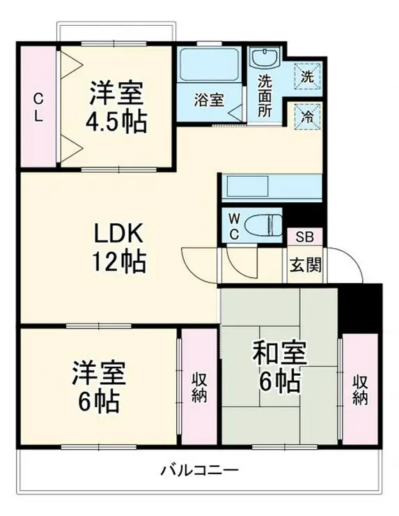 ウインド志津 2階階 間取り