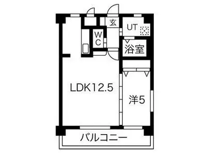 メゾンアイ本陣(1LDK/2階)の間取り写真