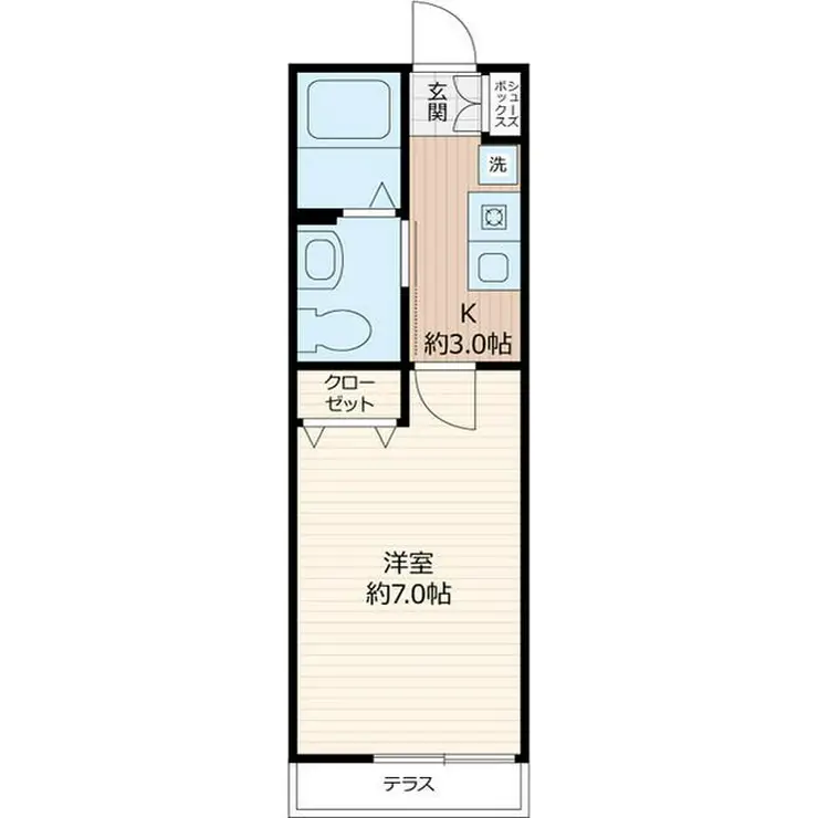 サンフレール 1階階 間取り