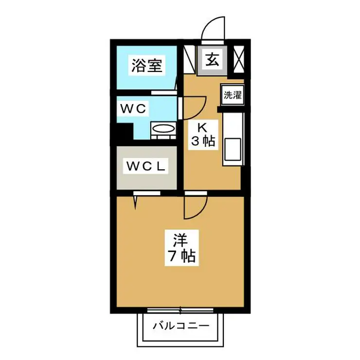 B-クレセント 2階階 間取り