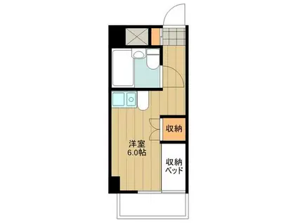 インディビレッジ(ワンルーム/11階)の間取り写真