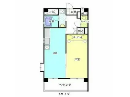 アピエ黄金(1LDK/3階)の間取り写真