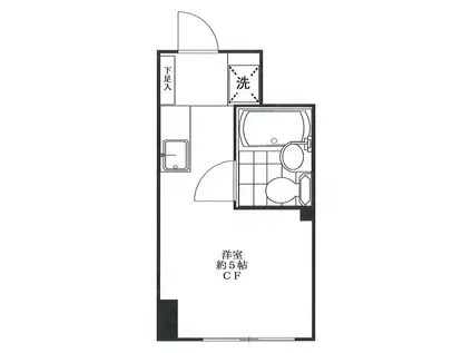 サンハイム田町(ワンルーム/5階)の間取り写真