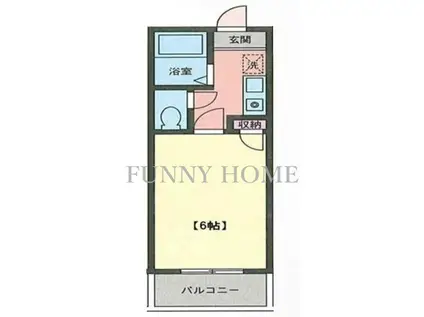 リノスタイル池尻(1K/2階)の間取り写真