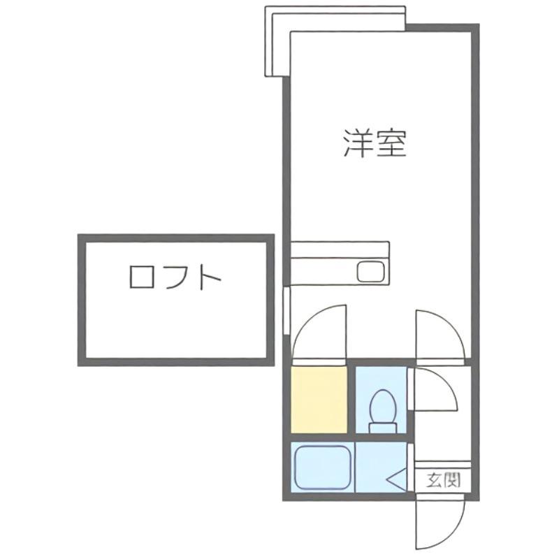 グランフォート平岸(ワンルーム/3階)の間取り写真