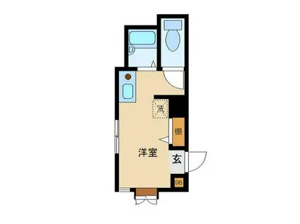 シャルム北新宿(ワンルーム/1階)の間取り写真