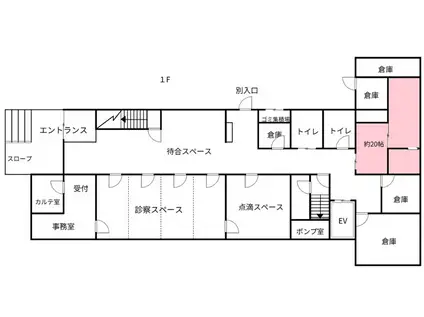 あらや診療所ビル(2SK/1階)の間取り写真