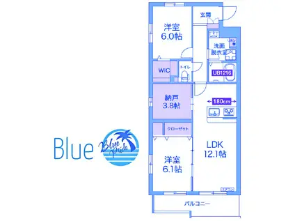 リージュ(2SLDK/1階)の間取り写真