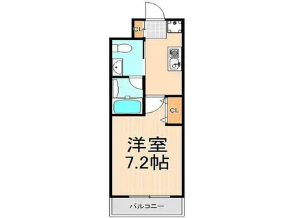 コート・フロンティア(1K/2階)の間取り写真