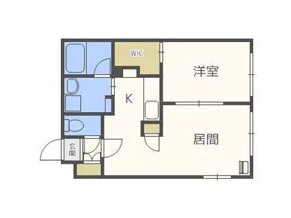 SALVATORE SUMIKAWA(1LDK/3階)の間取り写真
