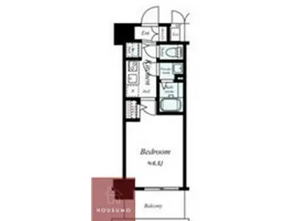 プレサンス梅田北オール(1K/9階)の間取り写真