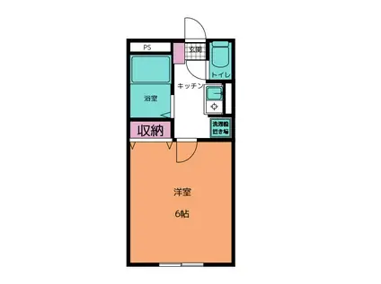 エクシブ吉祥寺(1K/1階)の間取り写真