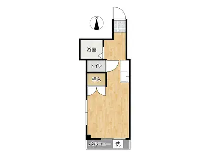 フォーラムNK(ワンルーム/3階)の間取り写真