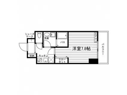 BEL ARIA川口(1K/3階)の間取り写真