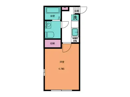 GRAND STAGE岩槻(1K/3階)の間取り写真