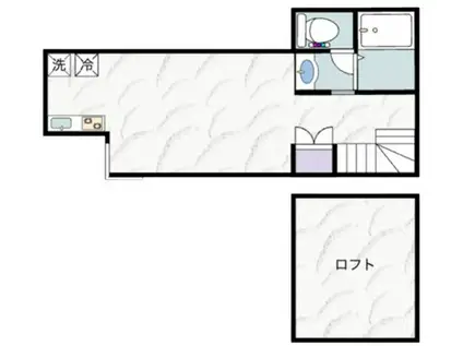 ルラシオン氷川台(ワンルーム/3階)の間取り写真
