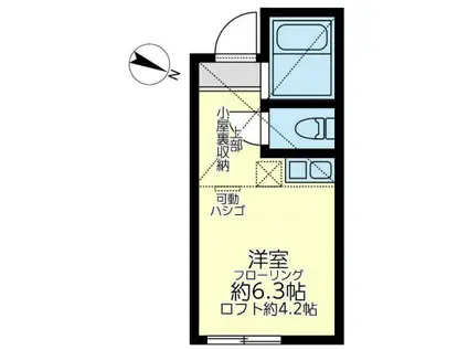 ユナイト大口ユークリッド(ワンルーム/2階)の間取り写真