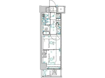 ラフィスタ西新井(2K/6階)の間取り写真