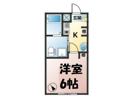 MARIAGE(1K/1階)の間取り写真