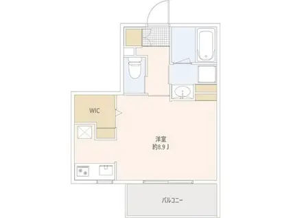 GRANDUO下北沢VIII(ワンルーム/1階)の間取り写真