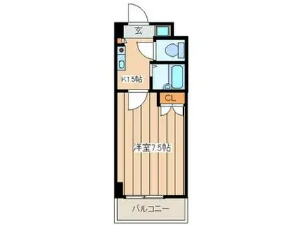 ABITARE海老名(1K/1階)の間取り写真