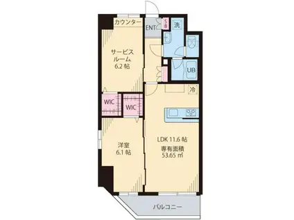 コルザKII(1SLDK/5階)の間取り写真