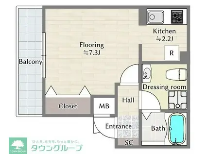 JM FUJISTA 9(1K/3階)の間取り写真