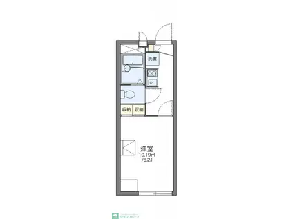 レオパレス城南(1K/1階)の間取り写真