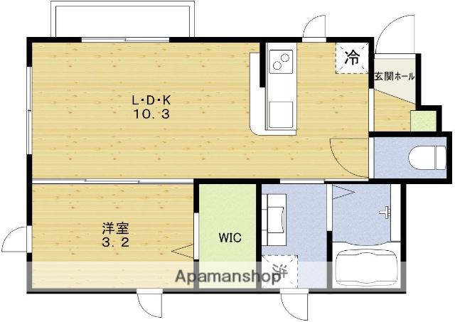 MAISON CHARME(1LDK/1階)の間取り写真
