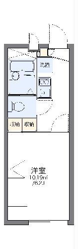 レオパレスすおう(1K/2階)の間取り写真