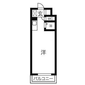 サンパレスN18(ワンルーム/3階)の間取り写真