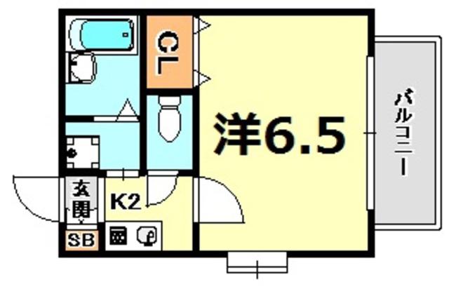 ルミネ壱番館(1K/1階)の間取り写真