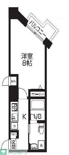 レヴィーガ練馬北町(1K/3階)の間取り写真