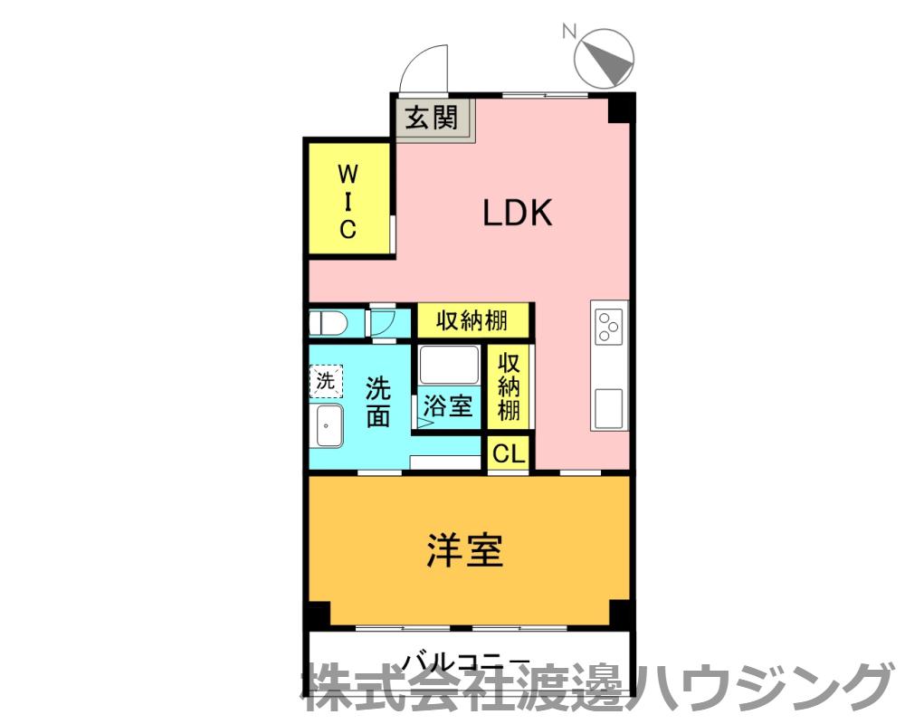 コーポ南千里(1LDK/2階)の間取り写真