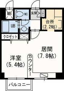 藤井ビル北23条II(1LDK/2階)の間取り写真
