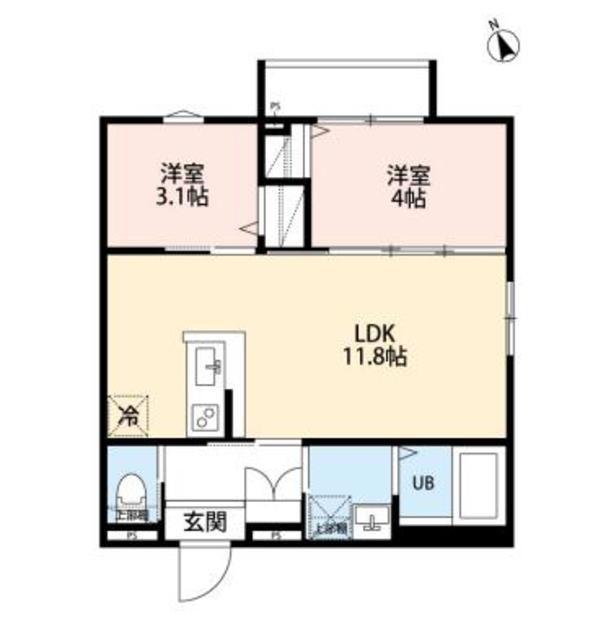 ROBOT HOME 相模原(2LDK/1階)の間取り写真